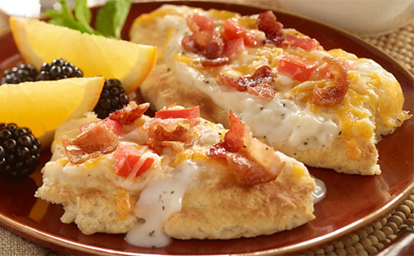 Artisan Bacon & Tomato Breakfast Flat Bread